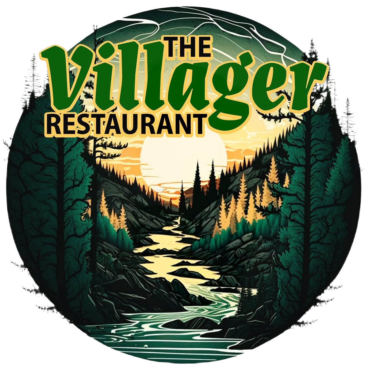 The Villager Restaurant logo — circle only